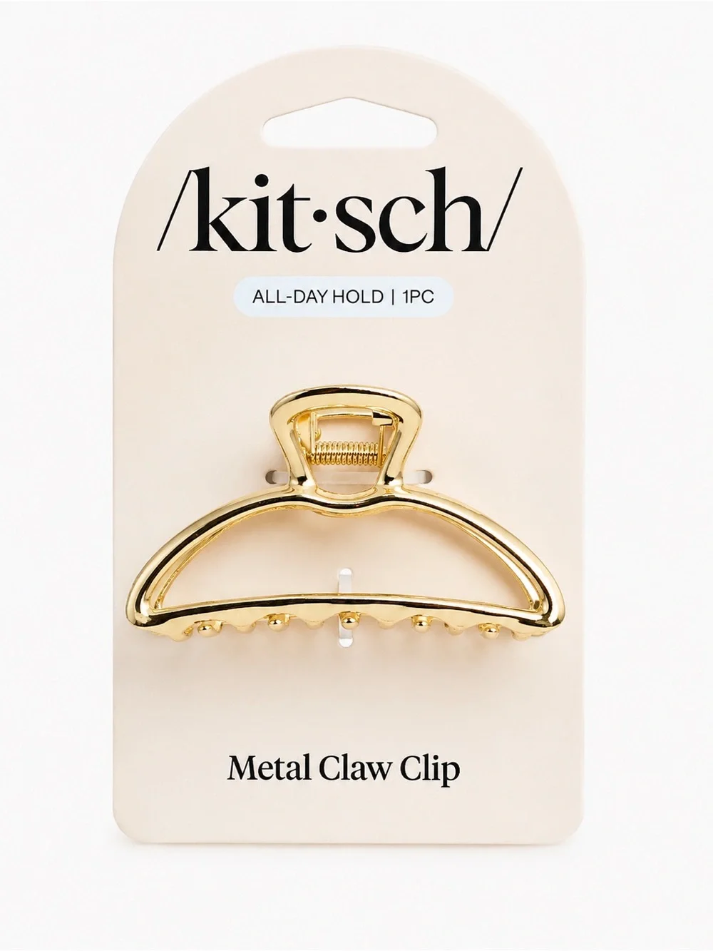 Kitsch Gold Open-Frame Metal Claw Clip